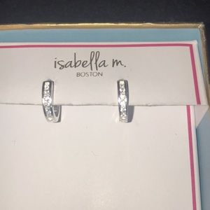 Sterling silver small hoop earrings
